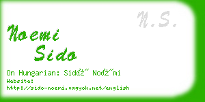 noemi sido business card
